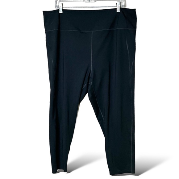 GIRLFRIEND COLLECTIVE Black 3/4 Length High Rise Leggings US Sz 5X - Picture 1 of 9